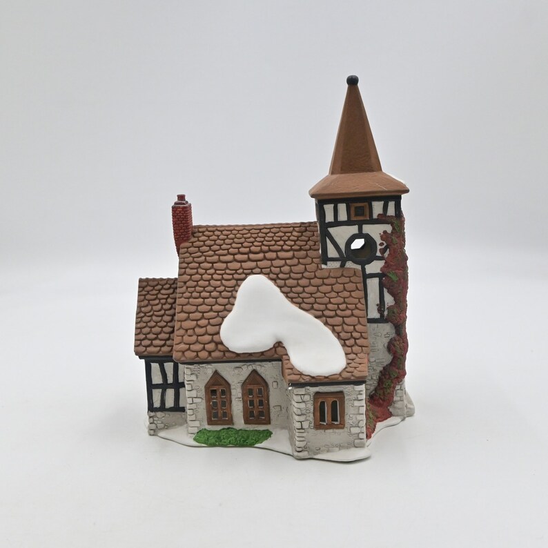 Vintage 1992 Department 56 Dickens Village Old Michael Church Etsy