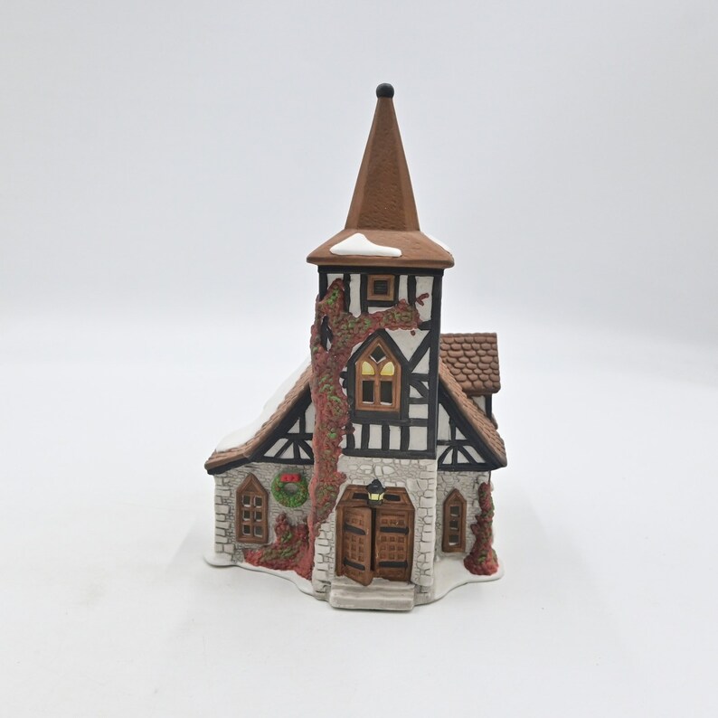 Vintage 1992 Department 56 Dickens Village Old Michael Church Etsy