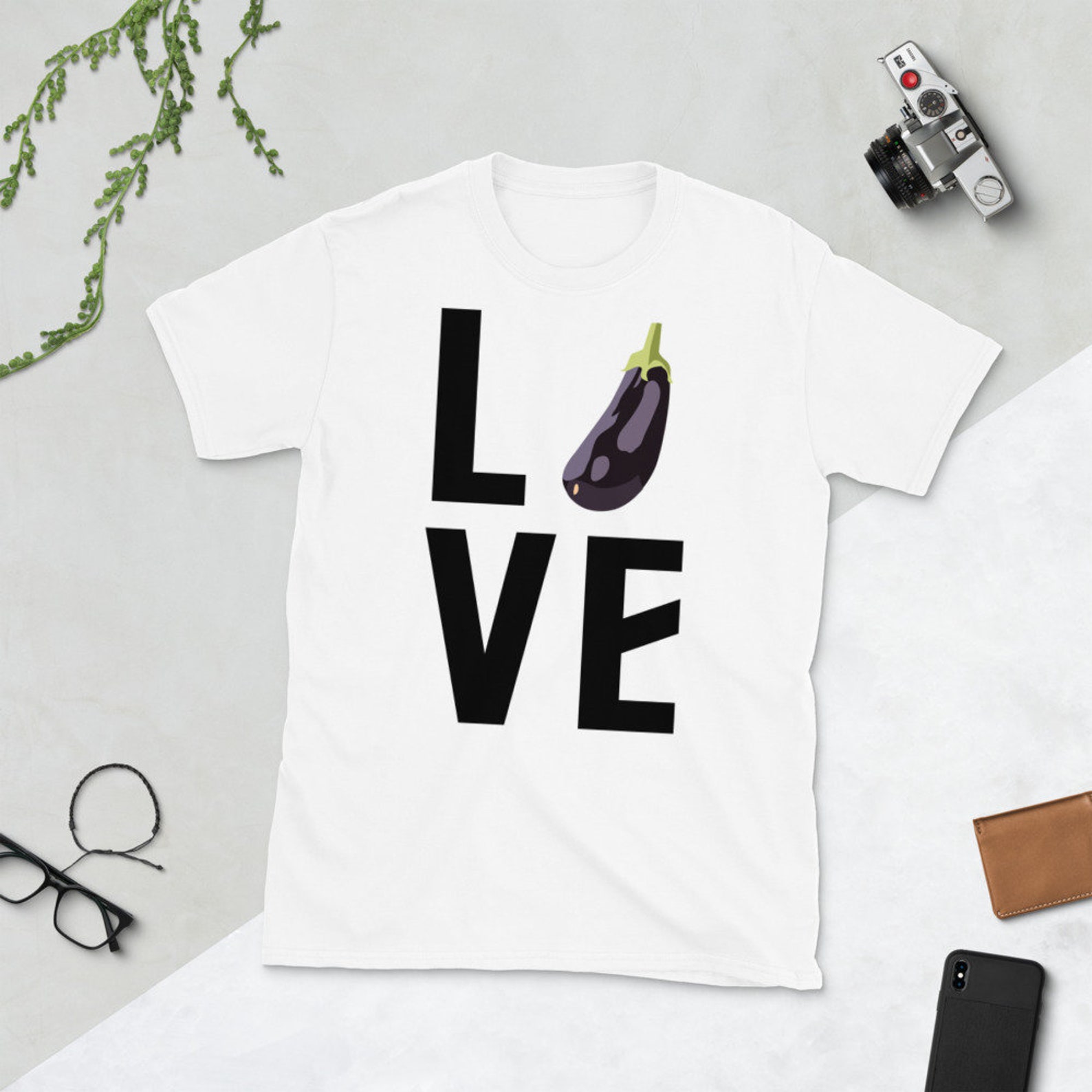 eggplant color shirt