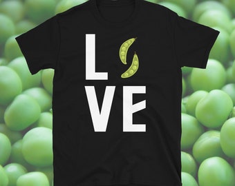Pea Lover, Pea Shirt, Snap Pea Shirt, Pea Gift, Gardening Shirt, Homestead Shirt, Permaculture Shirt, Short-Sleeve Unisex T-Shirt