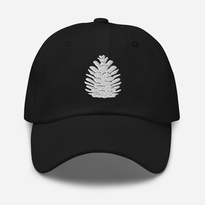 Pine Cone Embroidered Dad Hat Nature Lover Outdoor Hiking Forest Gift Cap