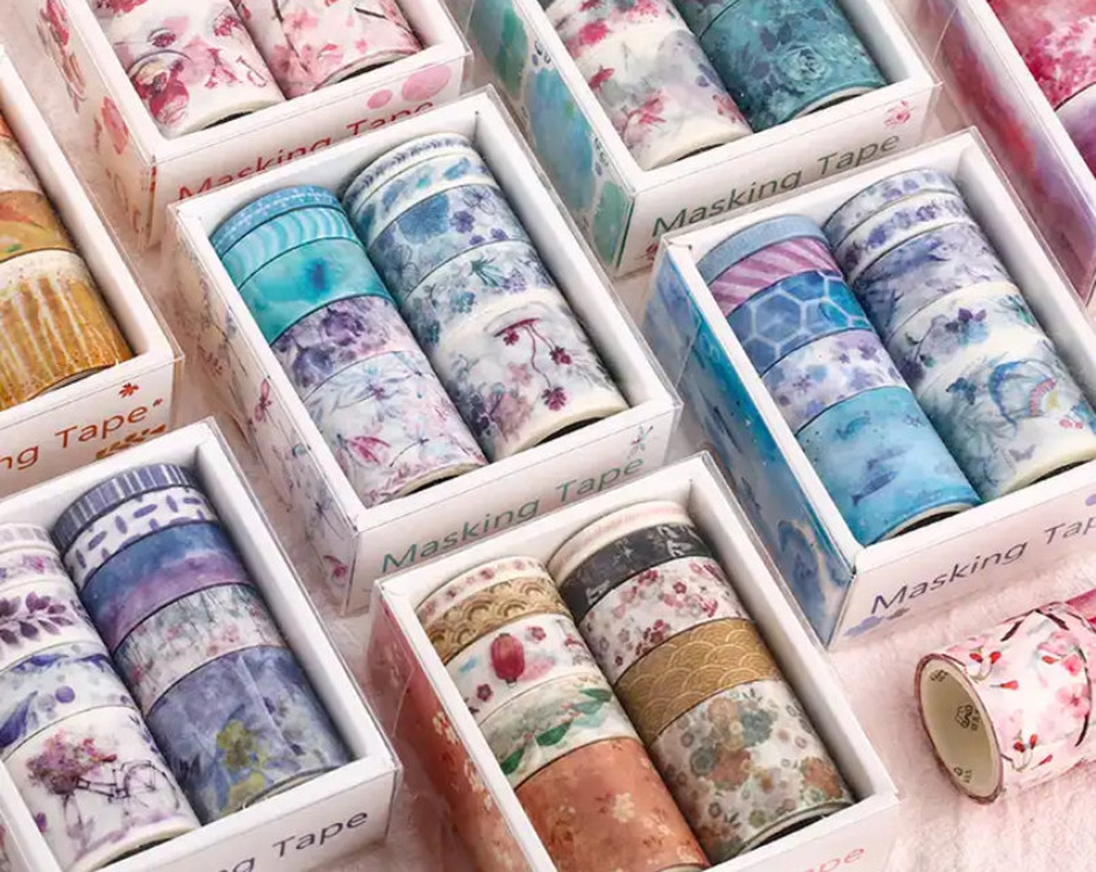 10pc/set Washi Tape Journal Scrapbook Aesthetic Dairy Art Planner Cute ...