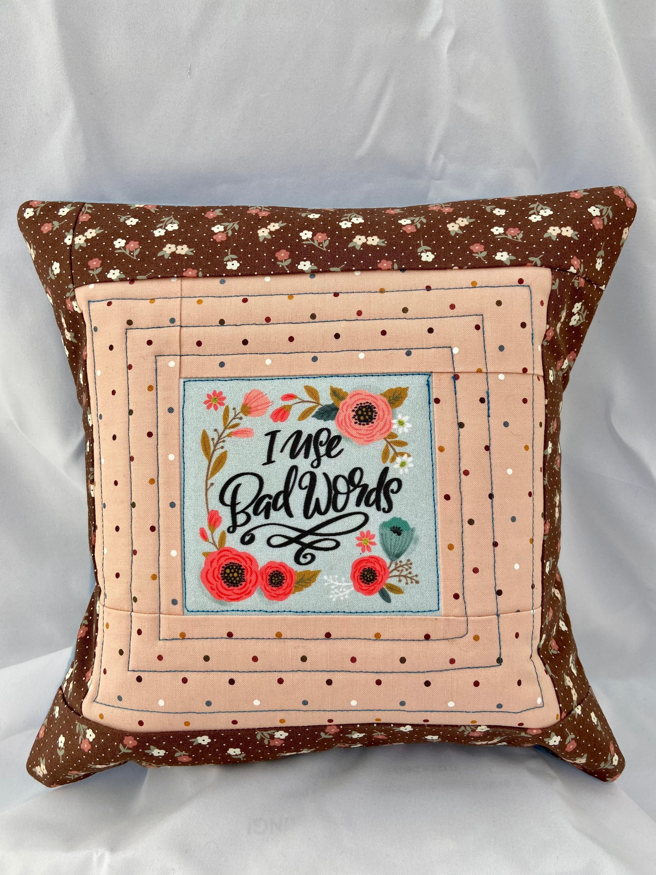 Snarky fun and inappropriate throw pillows. Several options Etsy