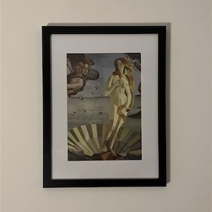 Framed wall art sticker version of &#39;The Birth of Venus&#39; by Sandro Botticelli classic picture gift