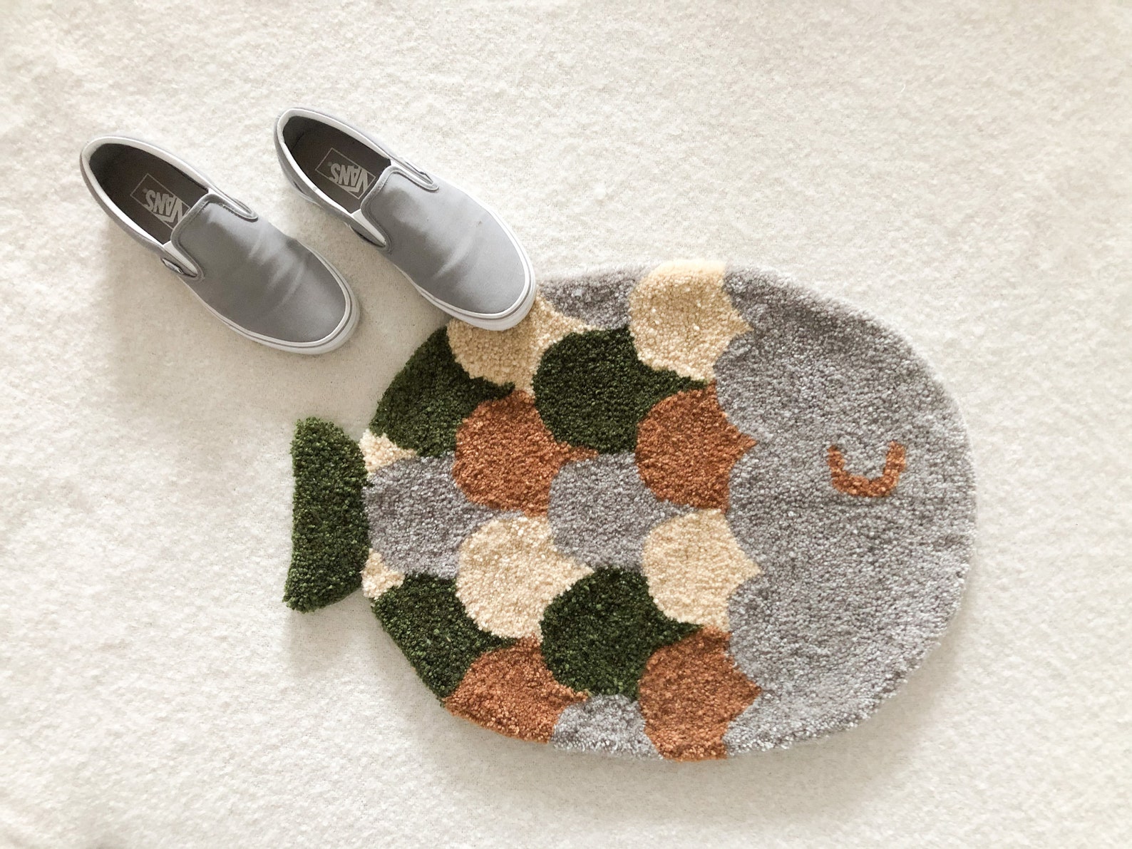 Fish HandTufted Rug Tufted Rug Handmade Rug Fish Rug Cute Etsy