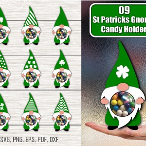Wichtel Candy Dome Svg, Schokoladen Halter Svg, St Patricks Candy Holder, Candy Holder Svg, Christmas Candy Holder, Layered Christmas Paper Craft
