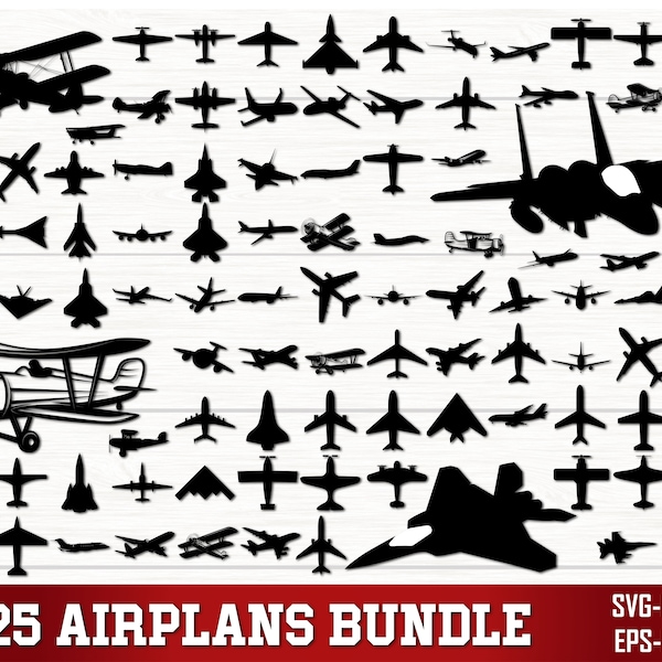Airplane SVG PNG Bundle, Aviator Clipart, Military Plane Svg, Biplane Svg, Jet Plane Svg, Adventure Awaits svg, Adventure airplane shirt