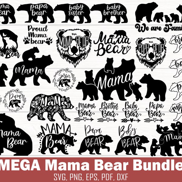 150+ Mama Bear Svg Png, Bear Mama Svg, Mama Baby Bear Svg, Mom Life Svg, Mother's Day Svg, Mom Svg Files, Mom Sayings Svg, Bear Clipart