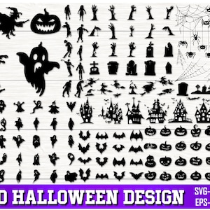 Halloween SVG Bundle, Halloween SVG, Fall Svg, Autumn Svg, Ghost Svg, Spiderweb svg, Bats Svg, Halloween House Png, Halloween Clipart