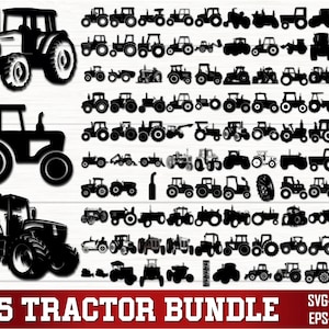 Puede incluir: Una colección de 145 diseños de tractores en silueta negra. Los tractores son de diferentes tamaños y estilos, incluyendo tractores clásicos, modernos y agrícolas. Los diseños son perfectos para manualidades, scrapbooking y otros proyectos creativos.