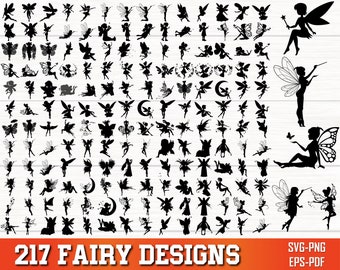 Fairy SVG bundel, Fairy PNG bundel, Fairy clipart, Fairy silhouet, tandenfee SVG, magische SVG, feeën SVG, Fairy SVG gesneden bestanden voor Cricut