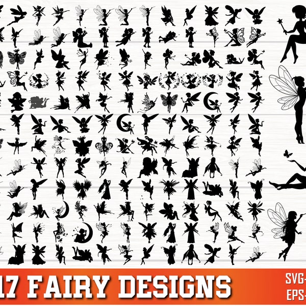 Fairy SVG Bundle, Fairy PNG Bundle, Fairy Clipart, Fairy Silhouette, Tooth Fairy svg, Magic svg, Fairies Svg, Fairy SVG Cut Files for Cricut