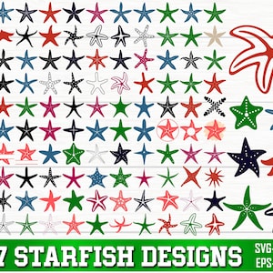 Starfish SVG Bundle, Starfish PNG Bundle, Starfish Clipart, Starfish Svg, Starfish SVG Cut Files for Cricut, Starfish Silhouette, Summer Svg