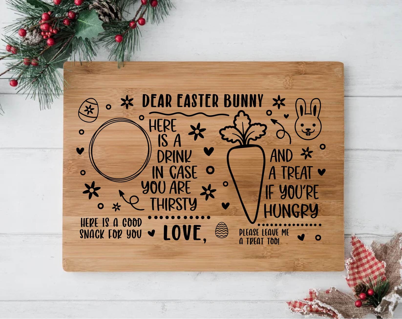 Easter Bunny Tray Svg Easter Tray Svg Dear Easter Cookie Etsy Australia