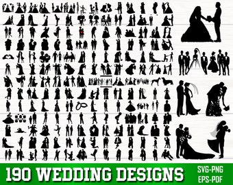 Wedding SVG Bundle, Wedding PNG Bundle, Wedding Clipart, Welcome To Our Wedding svg, Wedding Silhouette, Wedding SVG Cut Files for Cricut