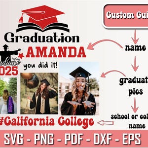 Custome Graduate Shirt Svg , Proud Graduate 2025 SVG Bundle, Graduation Svg PNG, Proud Senior Svg, 2025 Graduation photo Class Of 2025 Svg