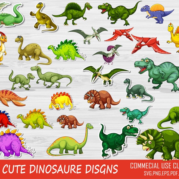 Dinosaur Svg Bundle, Baby Dinosaur Svg, Dinosaur silhouette, Jurassic Park Bundle SVG, kids svg, Cute Dinosaur Svg, Jurassic Park Cut File