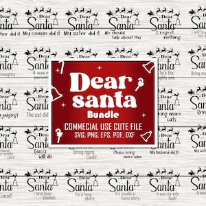 Caro Babbo Natale in formato SVG, Caro Babbo Natale in formato SVG, Divertente camicia di Natale in formato SVG, Divertenti bambini Natale in formato SVG, File in formato SVG di Natale per cricut e silhouette