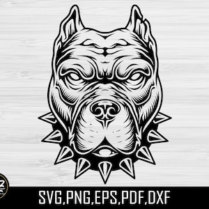 Pitbull Svg, Amerikansk Pitbull Svg, Pitbull Clipart, Pitbull Vektor, Pitbull Cricut, Hund Silhuett Svg, Pitbull Ansikte Svg, Pitbull Tittar