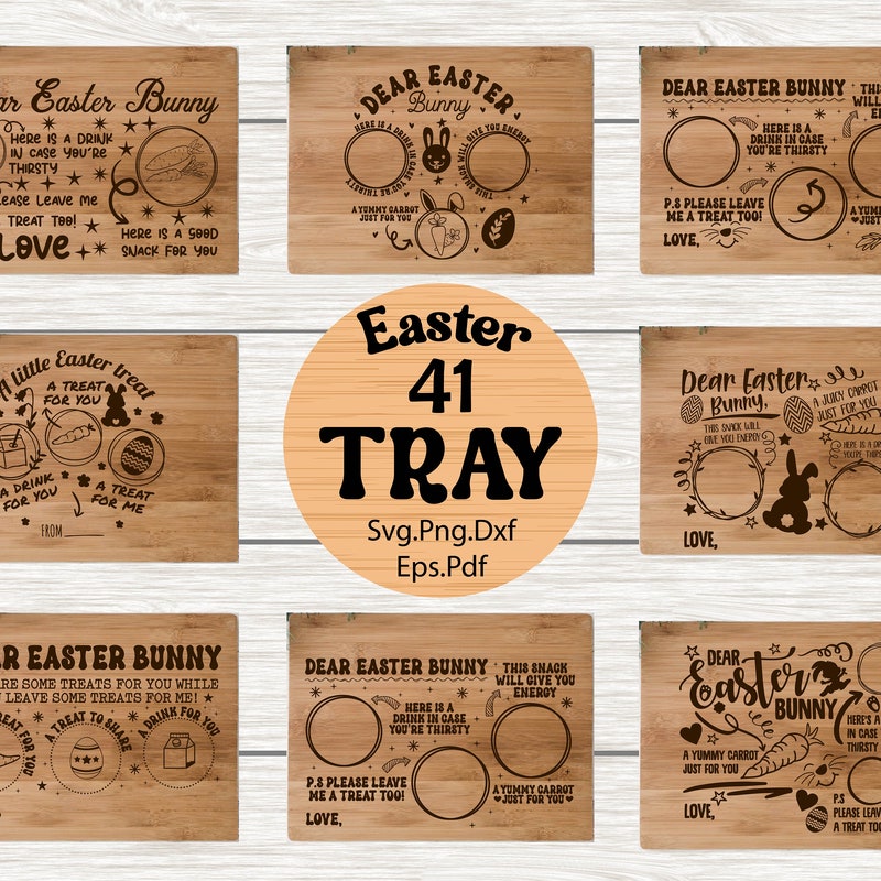 Rabbit Tray Template - Etsy UK