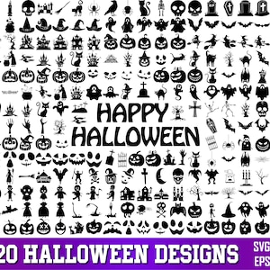 ハロウィン SVG バンドル、ハロウィン PNG バンドル、秋の SVG、ハロウィンのシルエット、ハロウィン クリップアート、Cricut 用ハロウィン SVG ファイル