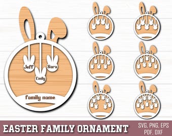 Easter Bunny Family Svg, Easter Bunnies Family Sign Svg, Bunnies Familie Bundle SVG, Easter SVG, Easter Bunny Family Svg, Bunny Ear Svg