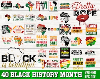 Black History Month SVG Bundle, Black History Month Clipart, African American Kwanzaa, Juneteenth is my independence day, Juneteenth svg