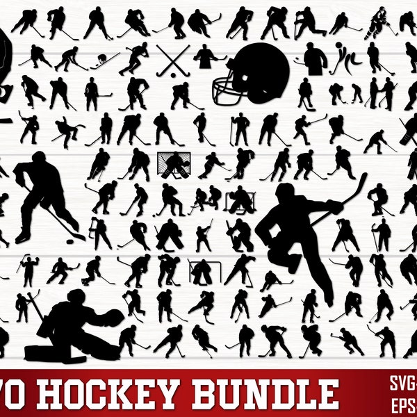 Hockey SVG Bundle, Hockey PNG bundle, Hockey Clipart, Ice Hockey Cut Files For Cricut,  Hockey Silhouette Svg, Stick Svg, Mom Puck Skate Svg
