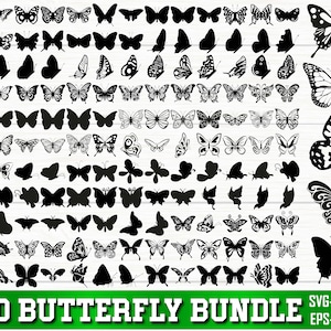 Borboleta SVG, Arquivos SVG de pacote de borboleta, Borboleta SVG em camadas, Arquivos de borboleta para Cricut, Clipart de borboleta, Borboletas Svg, Silhueta
