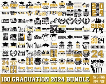 Graduation svg, Graduation 2024 SVG Bundle, Senior Graduation svg, Senior 2024 Svg, Class Of 2024 Svg, Graduation Shirt Svg, Senior 2024 Svg