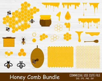 Honeycomb SVG Bundle, Honey Drip SVG, Honey svg, Honeycomb Pattern svg, Beehive svg, Honeycomb png, Dripping Honey svg, Bee cut files