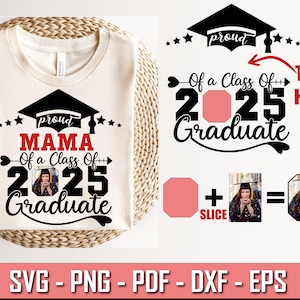 Graduate Svg, Proud Graduate 2025 SVG Bundle, Graduation Svg PNG, Proud Senior Svg, 2025 Graduation photo Class Of 2025 Svg