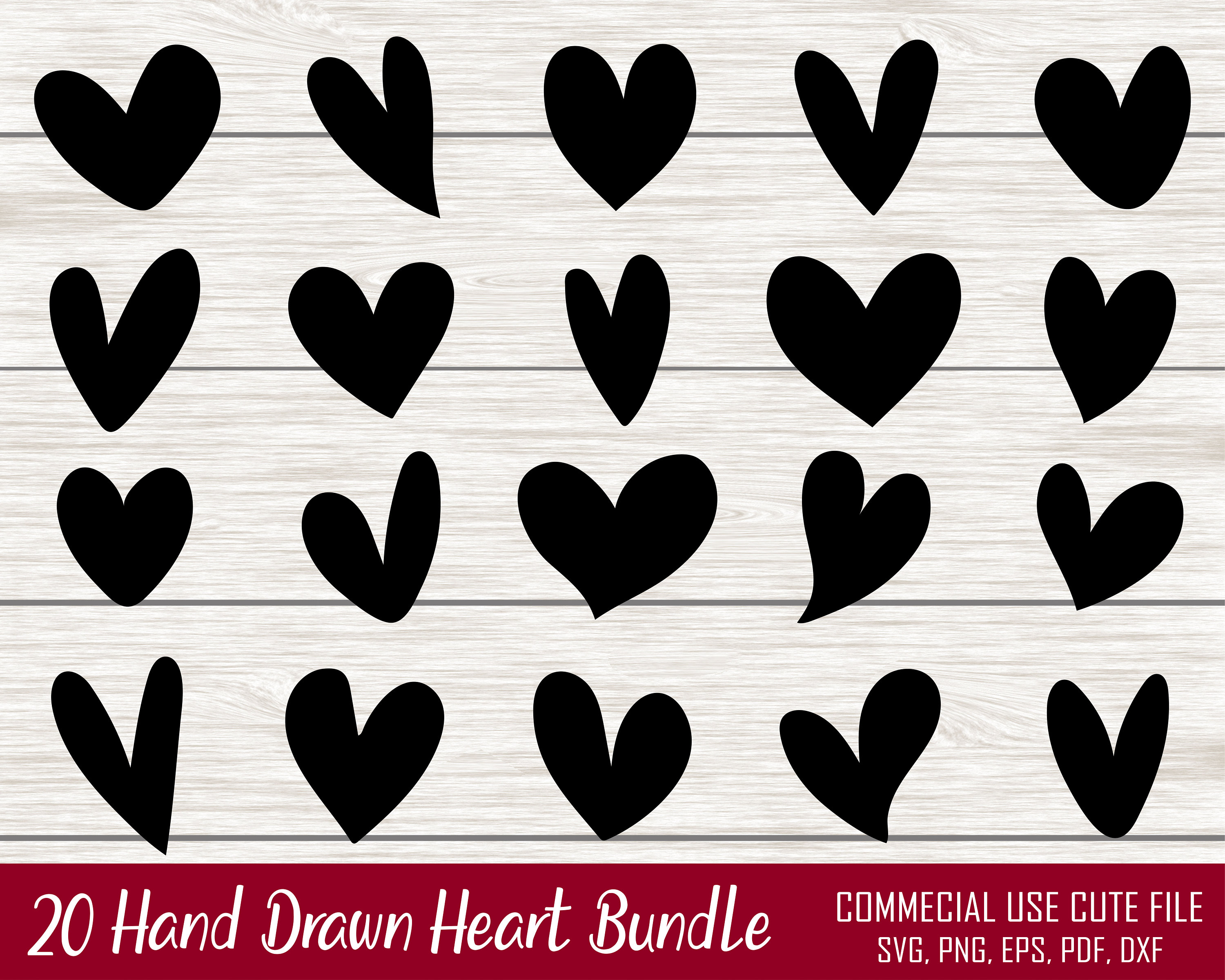 Heart SVG Bundle, Hearts Svg, Valentine Day Svg, Heart Cut Files, Heart Svg  Bundle Hand Drawn, Simple Heart Svg, Love Svg, Commercial Use - Etsy, image size:3000x2400