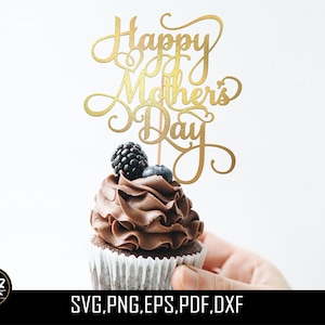Moederdag Taart Topper SVG, Gelukkige Moederdag SVG, Taart Topper SVG Bestand, moederdag, Gelukkige Moederdag Lasersnijden, Moederdag Clipart