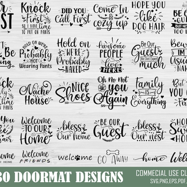 Doormat Svg Bundle Etsy