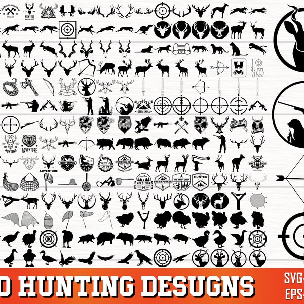 Hunting SVG Bundle, Hunting Life svg, Hunting Clipart, Hunting Silhouette, Hunting Aim Svg, Deer Hunting, Hunting SVG Cut Files for Cricut