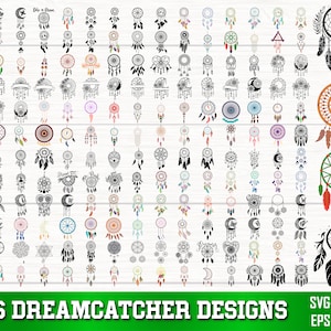 Dream Catcher SVG Bundle, Dream Catcher PNG Bundle, Dream Catcher Clipart, Dream Catcher Silhouette, Dream Catcher SVG Cut Files for Cricut