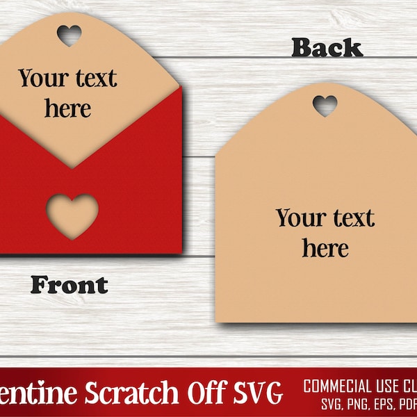 Scratch Card Holder Templates Svg Etsy
