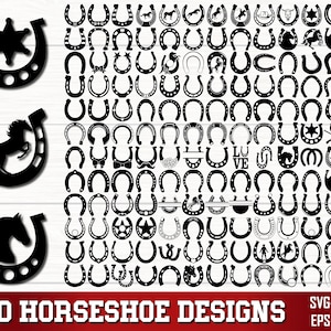 Hufeisen SVG Bundle, Hufeisen PNG Bundle, Hufeisen Clipart, Hufeisen svg, Hufeisen Silhouette, Hufeisen SVG geschnitten Dateien für Cricut
