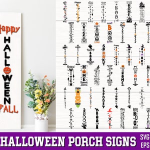 Halloween Porch Sign Svg Bundle, Welcome Sign Svg, Fall Porch Sign Svg ...