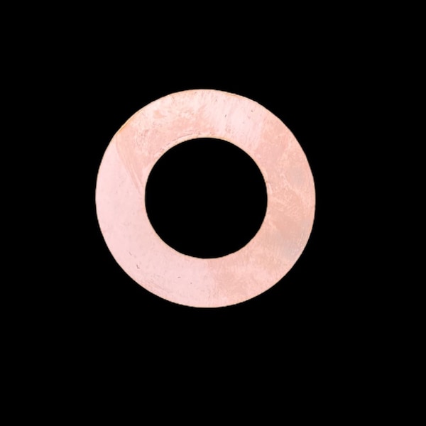 Raw Copper Washers, 1.5" (10 Pack)