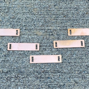 Rectangular Copper Connector Links 2"x1" - Made from 16oz Copper