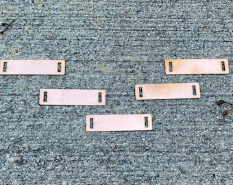 Rectangular Copper Connector Links 2"x1" - Made from 16oz Copper