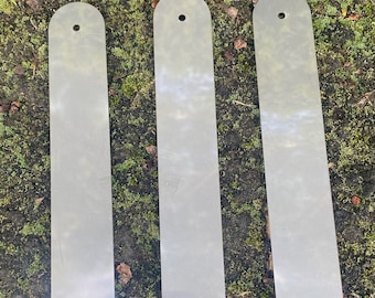 Stainless Steel Bracelet Stamping Blanks 5/pack- 24 gauge Made from 316 Surgical Grade Stainless Steel