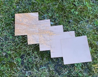 3.5" Square Copper Stamping Blank- Made from raw 16oz(24 gauge) Copper