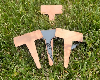 Copper Garden Stakes for Stamping (10/Pack) 16oz (24 Gauge) Raw Copper