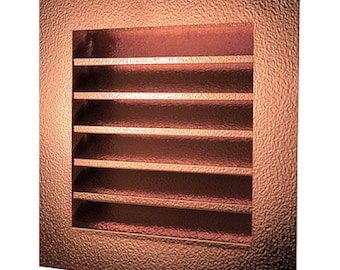 Hammered Copper Louvered Gable End Vent