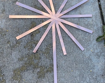 12"x3/8" Raw Copper Blank Strips 16oz or 24 gauge (15 Pack)