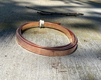 Raw Copper Flashing Strip, 1"x10"