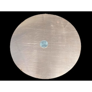 Huge 16 oz Raw Copper Stamping Circle Blank with Protective Coating- Almost 8&quot;!